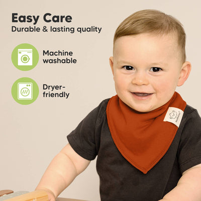KeaBabies 8-pack Baby Bandana Bib, Hunter