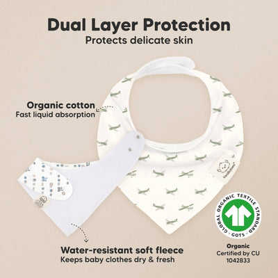 KeaBabies 8-pack Baby Bandana Bibs, Vessels