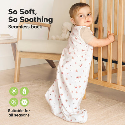 KeaBabies Soothe Sleep Sack, Baby Wearable Blanket, Butterflies