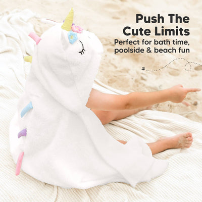 KeaBabies Playpals Hooded Baby Bath Towel, Uria