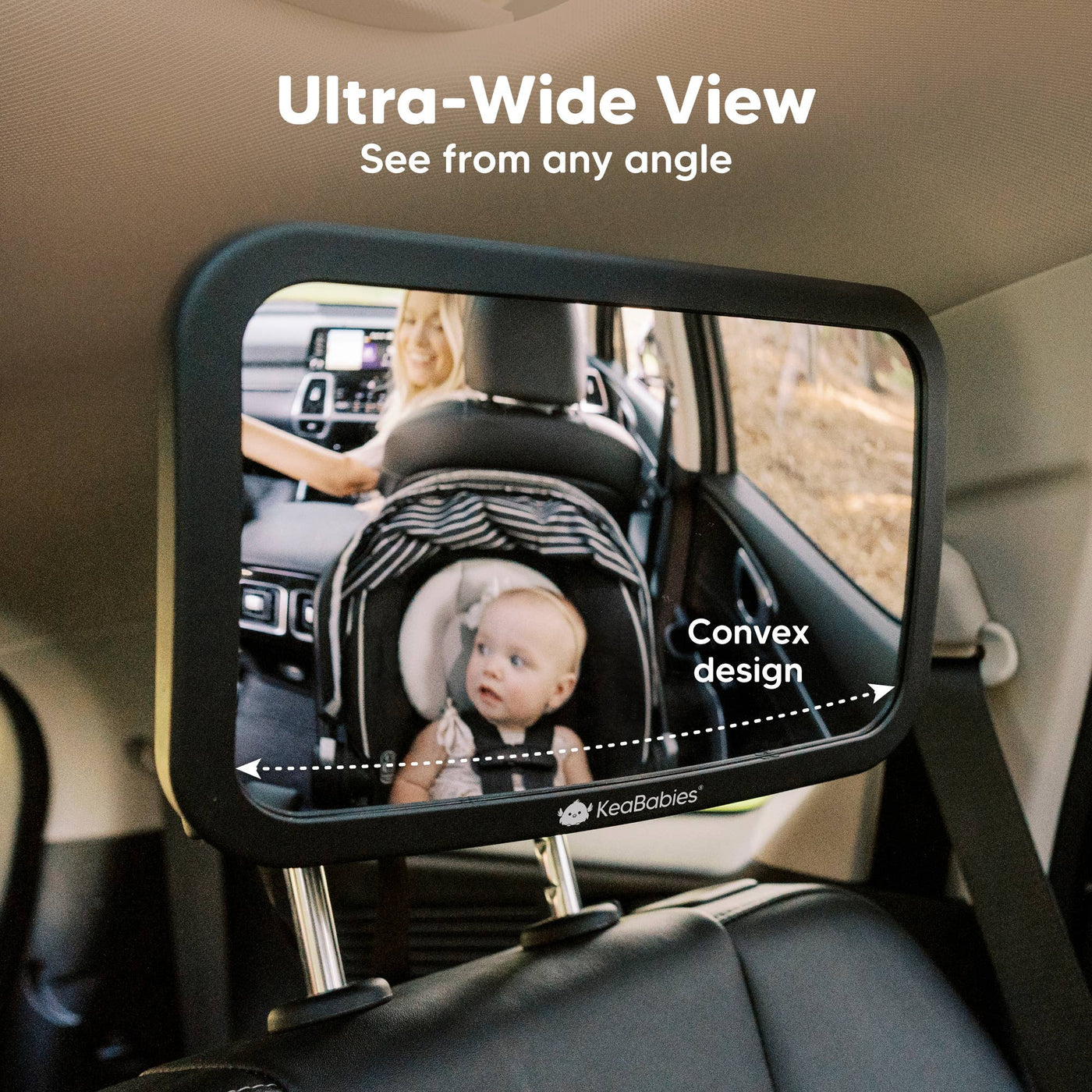 KeaBabies Baby Car Seat Mirror