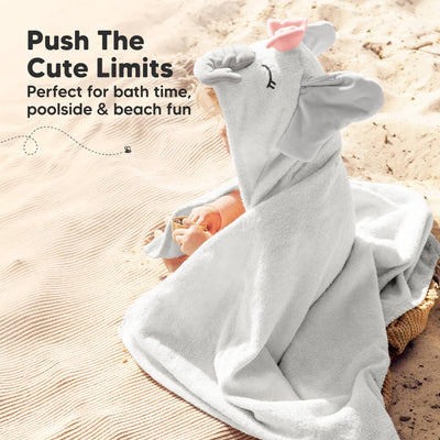 KeaBabies Playpals Hooded Baby Bath Towels, Ella