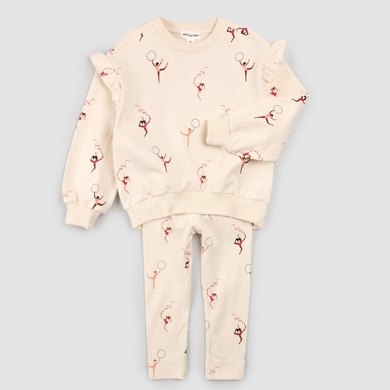 Miles the Label Gymnast Print Legging Set

Beige