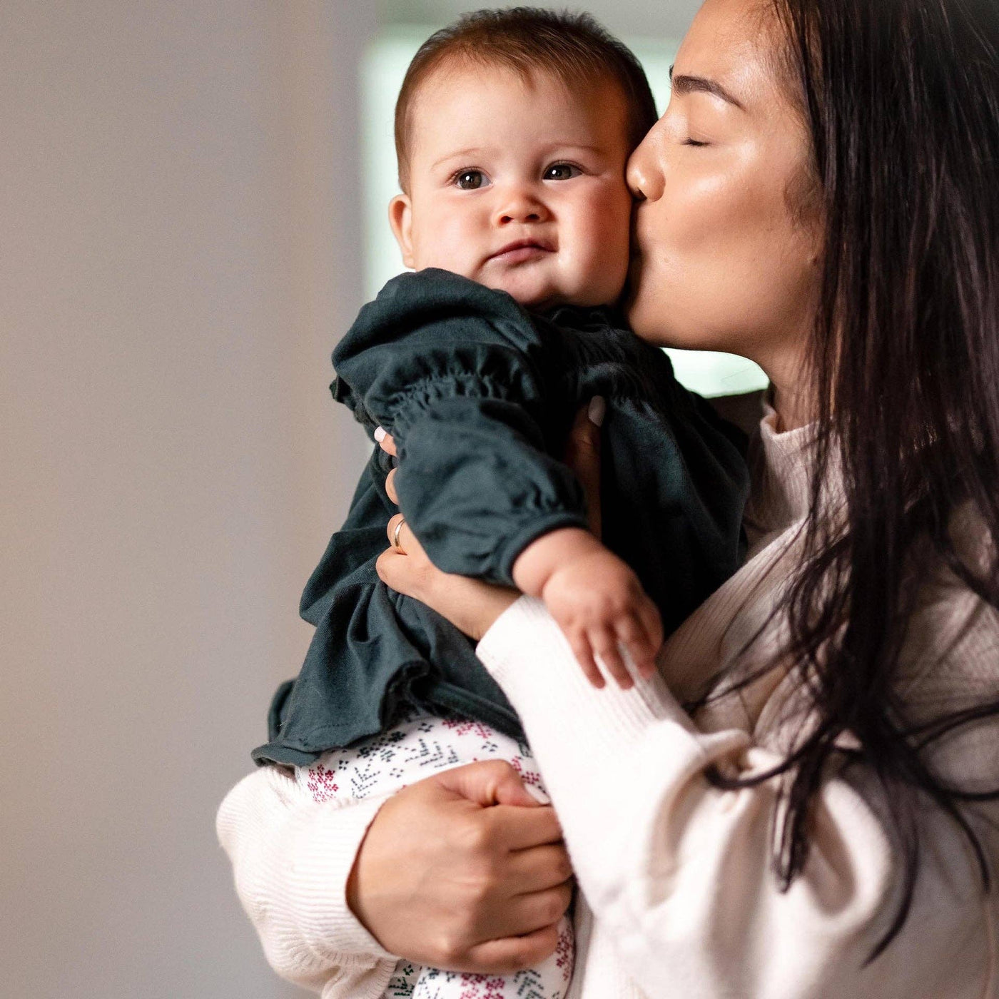 Poinsettia Fair Isle Organic Tunic & Pants Set