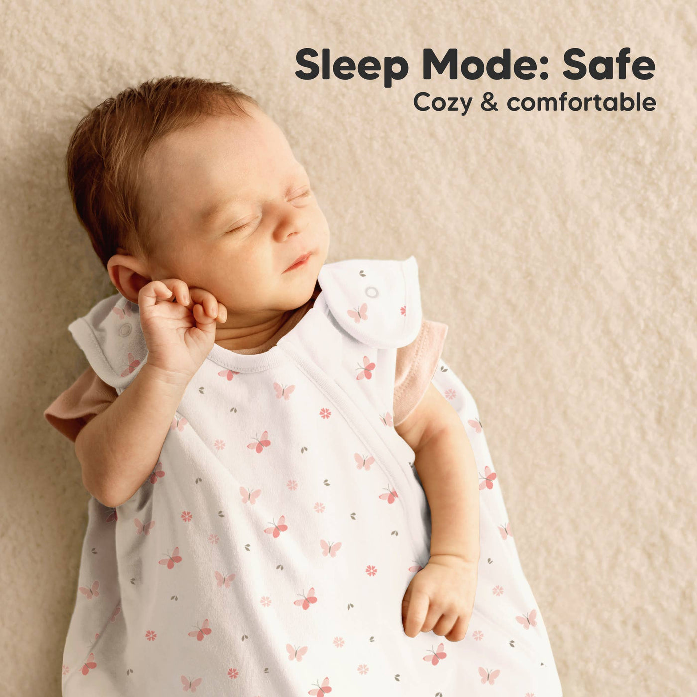 KeaBabies Soothe Sleep Sack, Baby Wearable Blanket, Butterflies