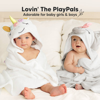 KeaBabies Playpals Hooded Baby Bath Towels, Ella