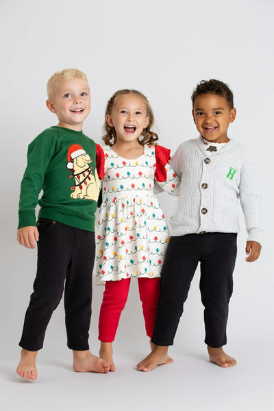 Monica + Andy Holiday Double Ruffle Let's Dance Dress