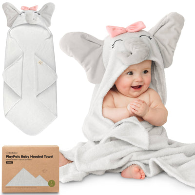 KeaBabies Playpals Hooded Baby Bath Towels, Ella