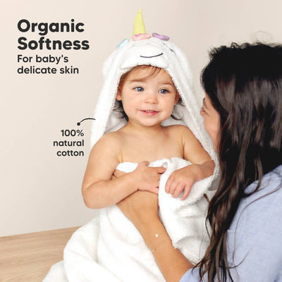 KeaBabies Playpals Hooded Baby Bath Towel, Uria