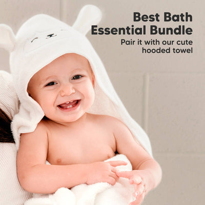KeaBabies 6-Pack Baby Wash Cloths, Rosy