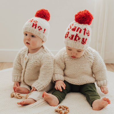 Huggalugs Santa Baby Hand Knit Beanie Hat