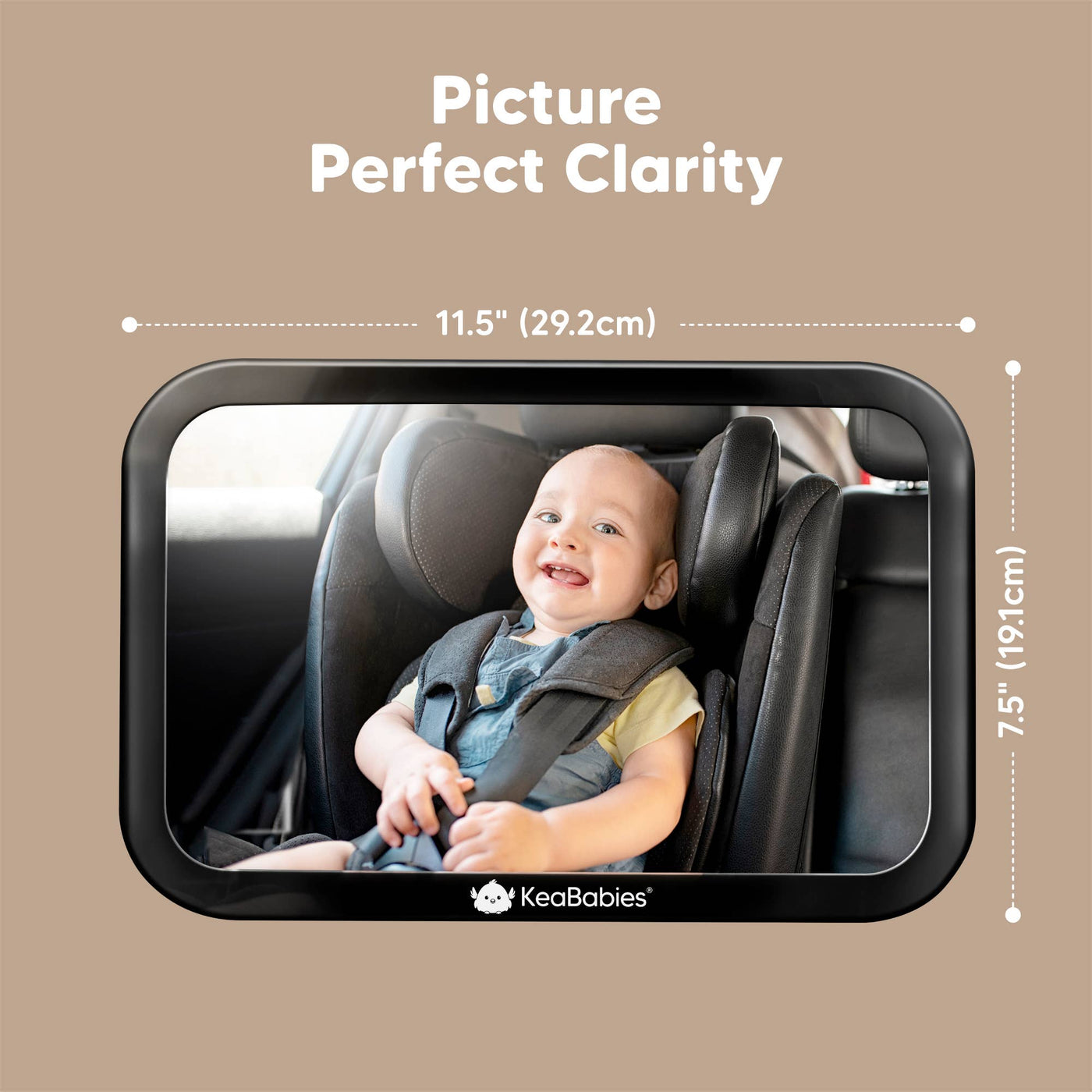 KeaBabies Baby Car Seat Mirror