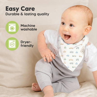 KeaBabies 8-pack Baby Bandana Bibs, Vessels