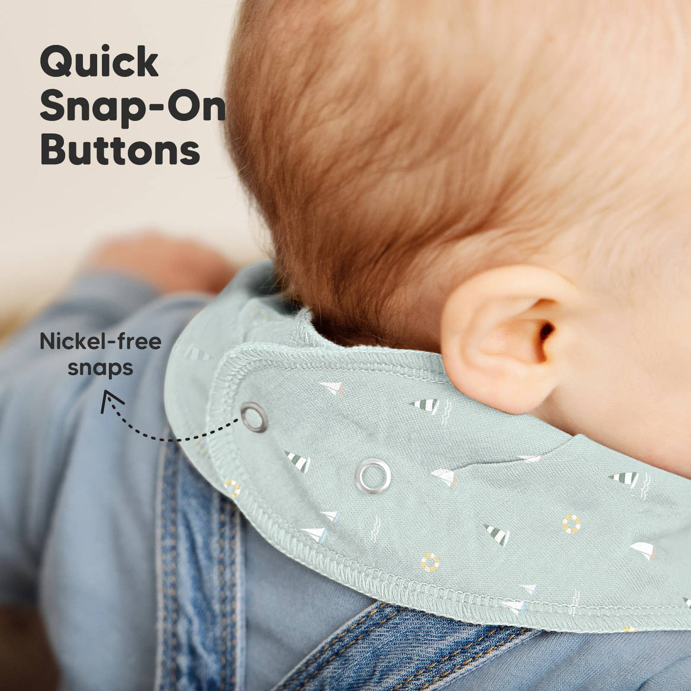 KeaBabies 8-pack Baby Bandana Bibs, Vessels