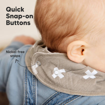 KeaBabies 8-pack Baby Bandana Bibs, Basics