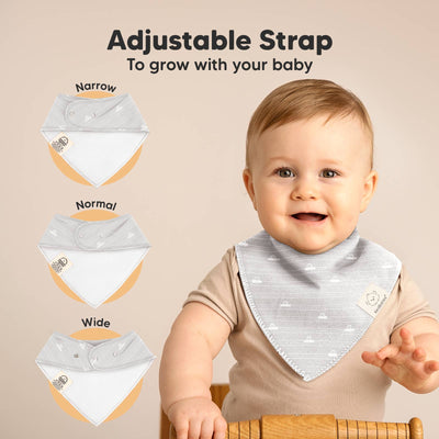 KeaBabies 8-pack Baby Bandana Bibs, Vessels