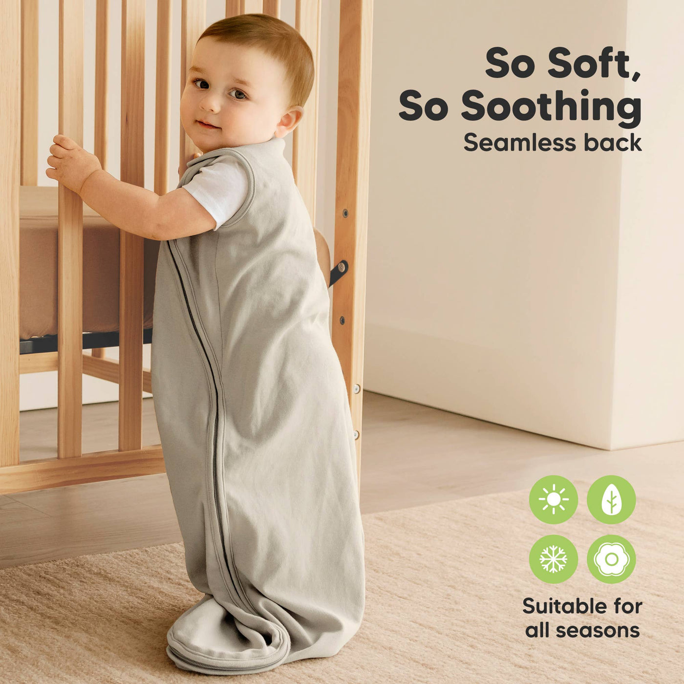 KeaBabies Soothe Sleep Sack, Nordic