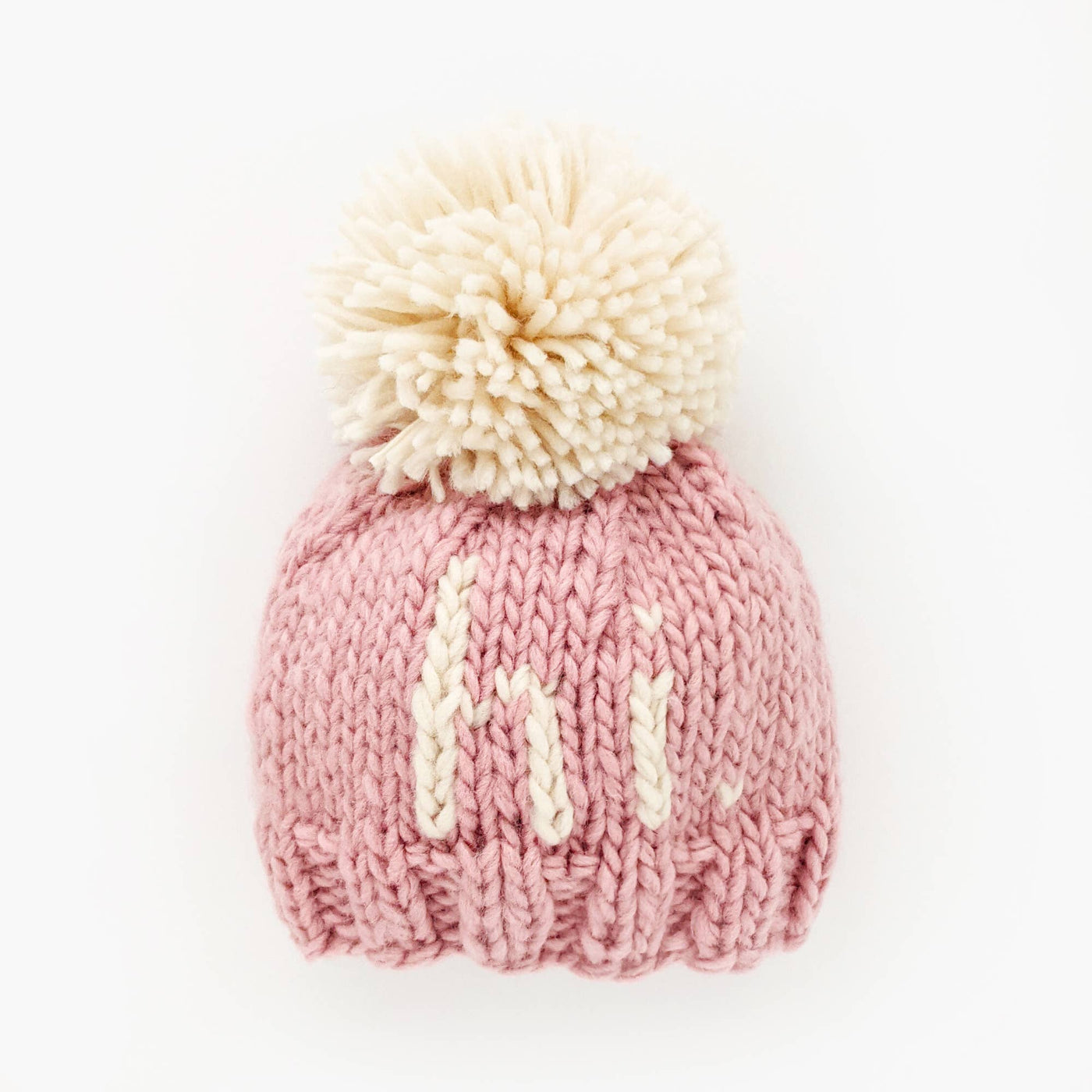 Huggalugs Hi. Rosy Hand Knit Beanie
