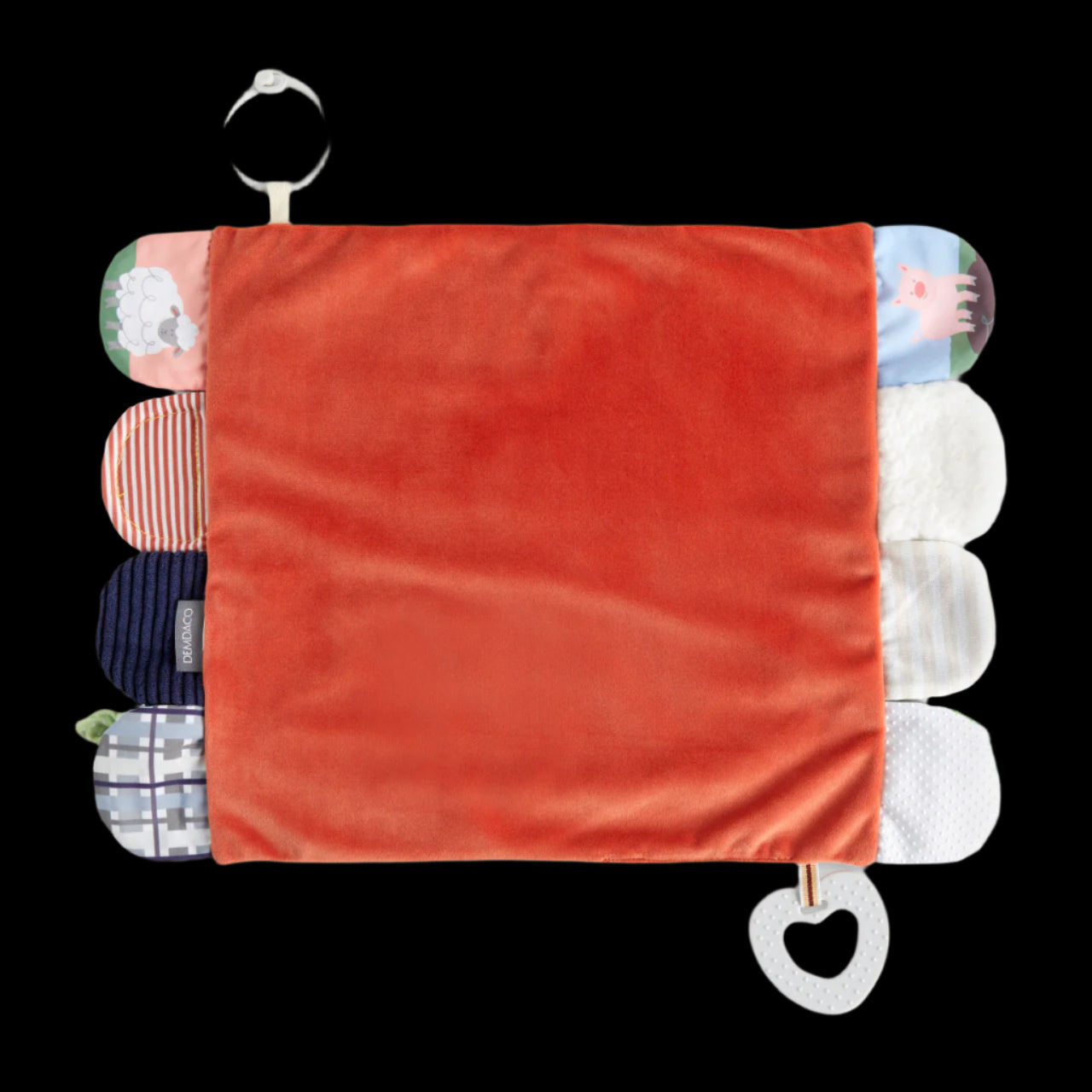 Demdaco Activity Blankie Cow