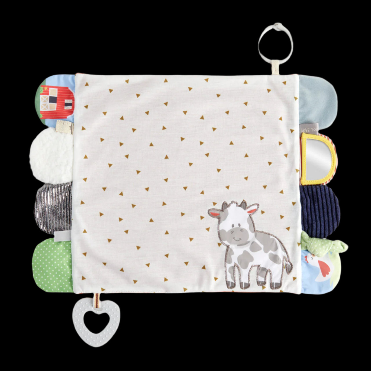 Demdaco Activity Blankie Cow