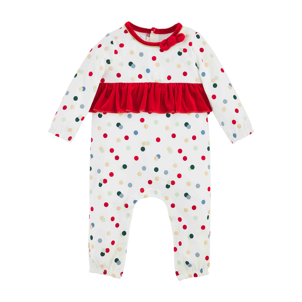 Mud Pie Polka Dot One Piece - White / Multi