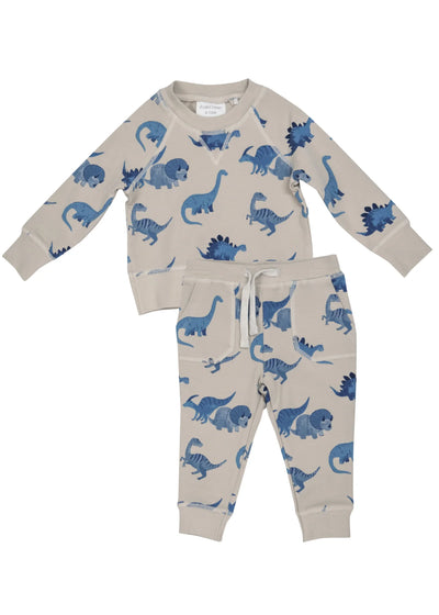 Angel Dear Raglan Sweatshirt & Jogger Set + More Colors Dino French Terry