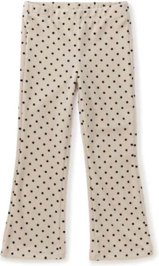 Tea Collection Polka Dot Velour Flare Pants