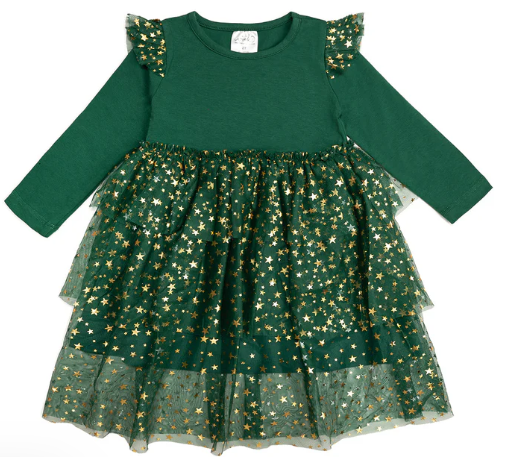 Sweet Wink Emerald Shimmer Christmas Dress