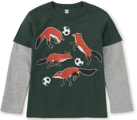 Tea Collection "Footie Fox" L/S Tee