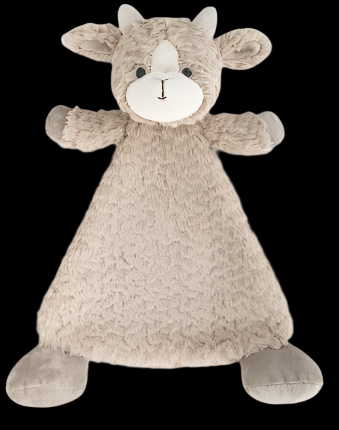 Demdaco Nat & Jules Cozies Rattle Blankies