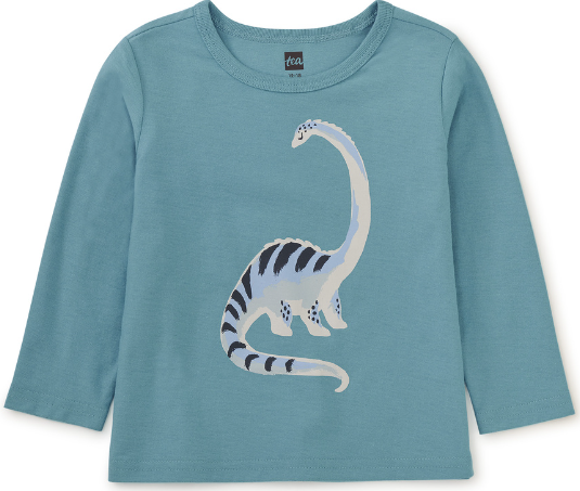 Tea Collection Long Neck Dino Baby Tee