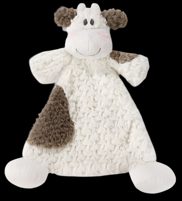 Demdaco Nat & Jules Cozies Rattle Blankies