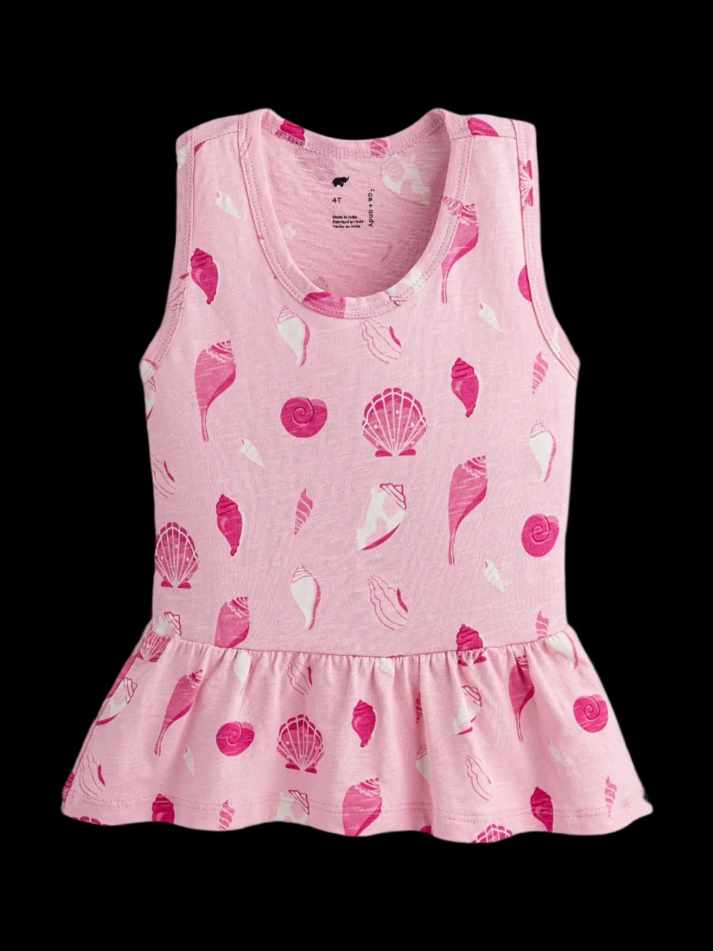 Monica + Andy Racerback Peplum Tank Top