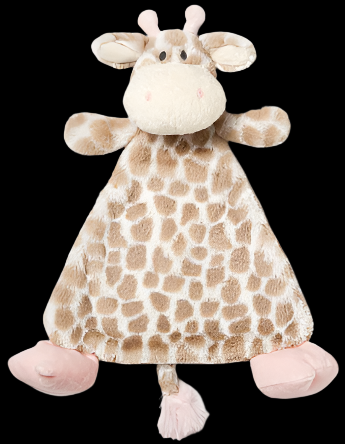 Demdaco Nat & Jules Cozies Rattle Blankies