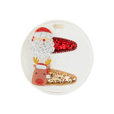 Mud Pie Holiday Clip + Asst Styles Santa + Rudolph