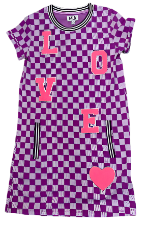 MIA New York Groovy Checkered Dress