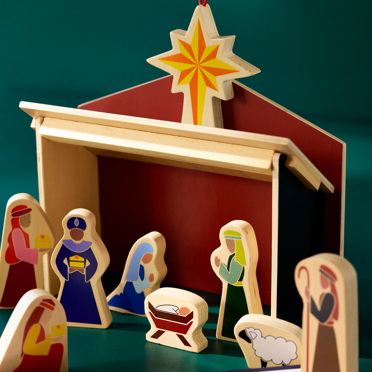 Demdaco Star from Afar Nativity + Book