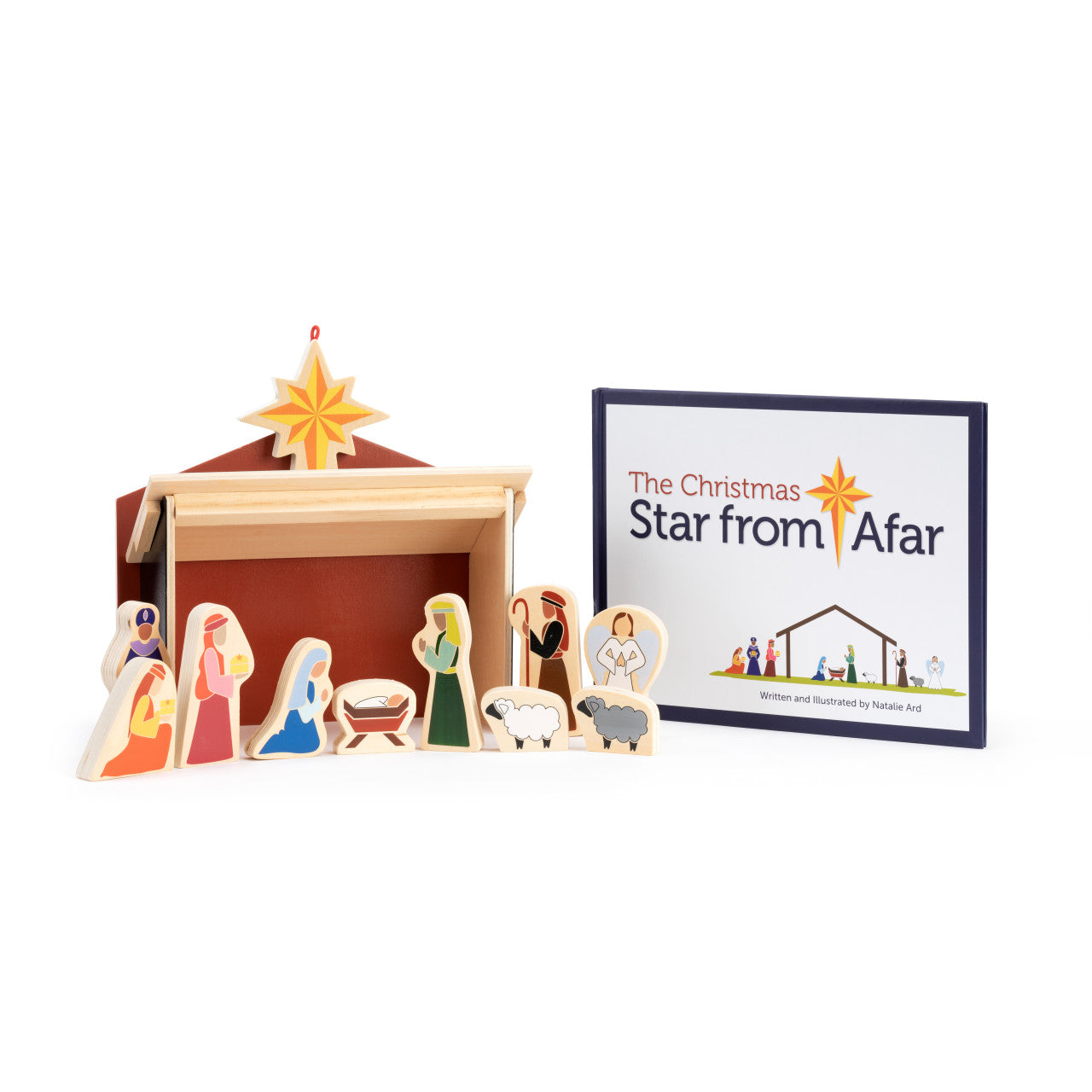 Demdaco Star from Afar Nativity + Book