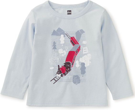 Tea Collection Train Town Baby Tee