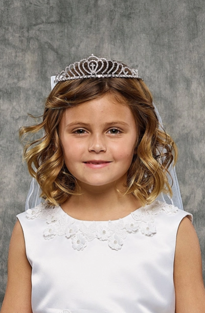 Kid's Dream Cross Crown Veil (#031)