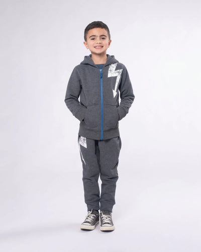 Appaman Washed Grey Lightning Sidewalk Sweatpants
