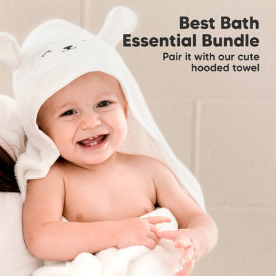 KeaBabies 6-Pack Baby Wash Cloths, Hills