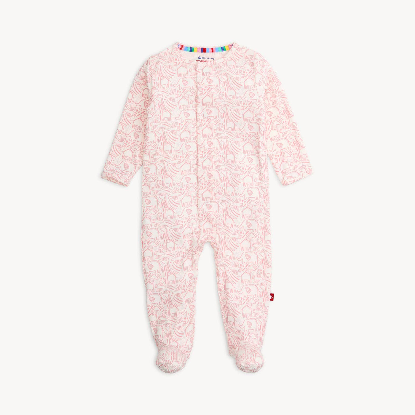 Magnetic Me Pink Herds of Feather Footie