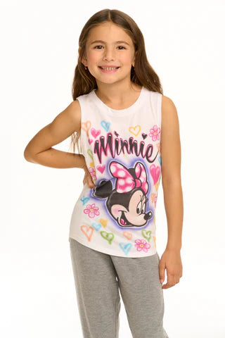 Chaser Airbrush Minnie Mouse Tank Top