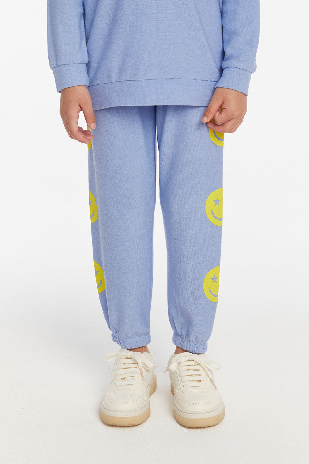 Chaser Cozy Knit Star Smiley Slim Slouchy Pant