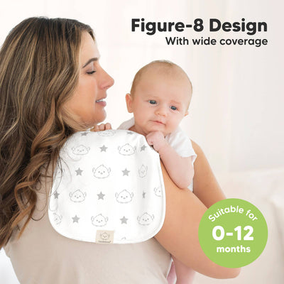 KeaBabies 5-Pack Urban Burp Cloths, Constellation