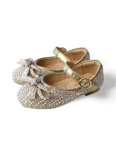 Doe a Dear Pearl & Rhinestone Flat Shoes