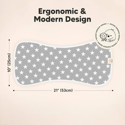 KeaBabies 5-Pack Urban Burp Cloths, Grayscape