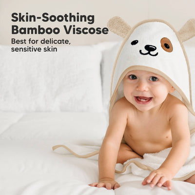 KeaBabies Cuddle Baby Hooded Towel, Dog