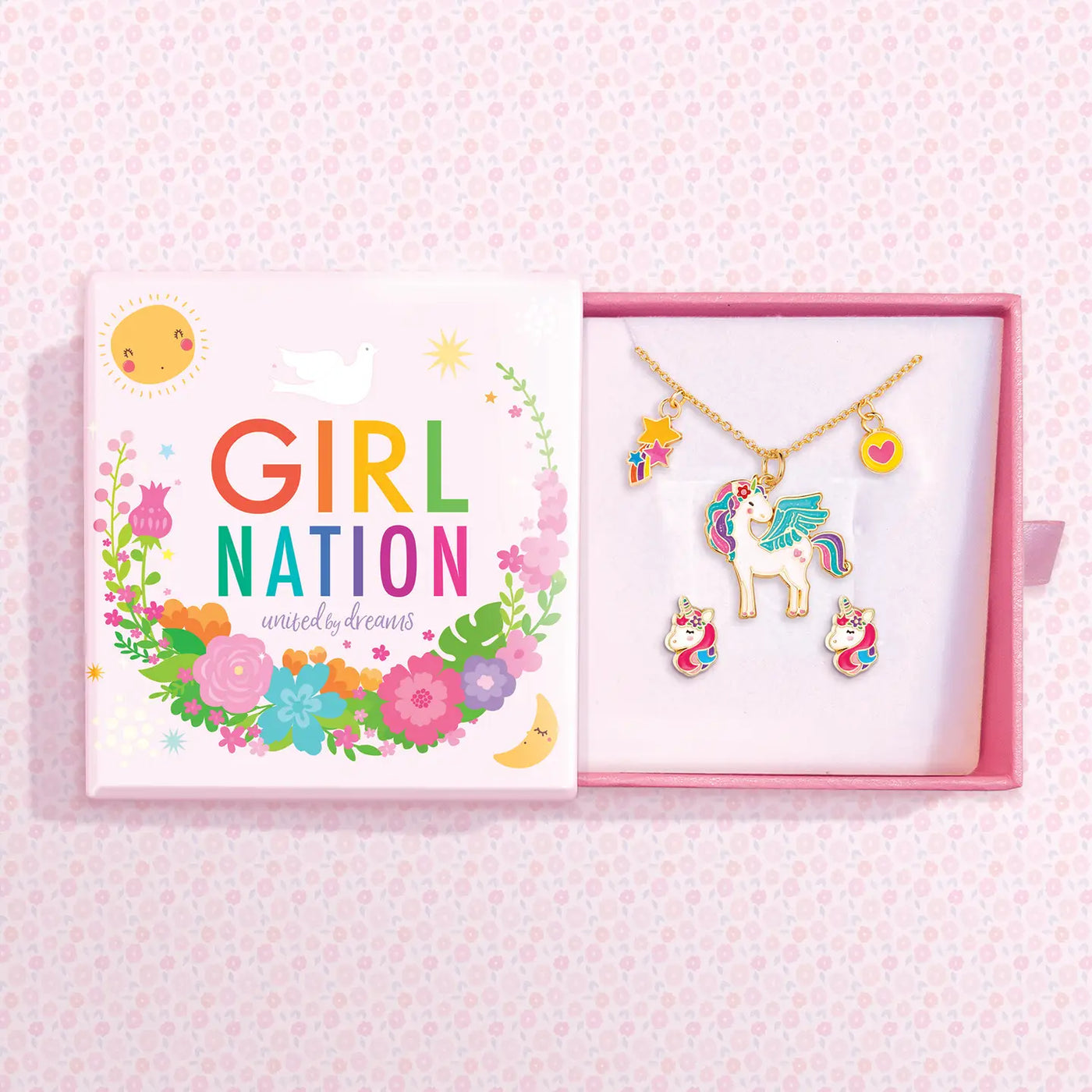 Girl Nation Charming Whimsy Necklace & Earring Gift Set